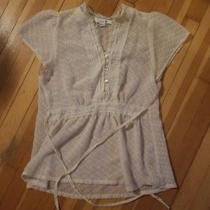 Forever 21 Sheer White Top